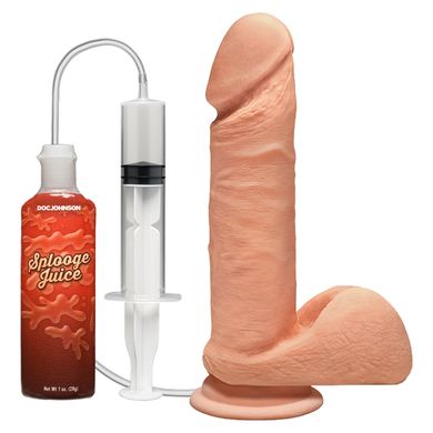 Кончающий фаллоимитатор Doc Johnson The D ULTRASKYN Perfect D Squirting – 7 Inch, диаметр 4,3 см