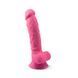 Фалоімітатор SilexD Johnny Pink Glow in the dark, двошаровий, силікон+Silexpan, діаметр 3,5см