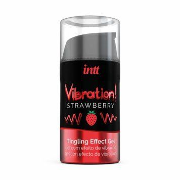 Рідкий вібратор Intt Vibration Strawberry (15 мл) (м'яте паковання!!!)