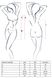Прозрачная сорочка беби долл с лентой ENRICA CHEMISE black XXL/XXXL - Passion, трусики