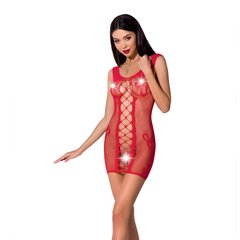 Откровенное платье-сетка Passion BS073 red