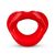 Силиконовая капа-расширитель для рта в форме губ / капа-губы XOXO Blow Me A Kiss Mouth Gag - Red