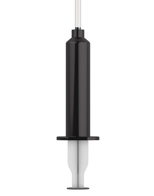 Кончающий фаллоимитатор Strap-On-Me Dildo Cum Black, диаметр 3,6см, силикон, насадка для страпона