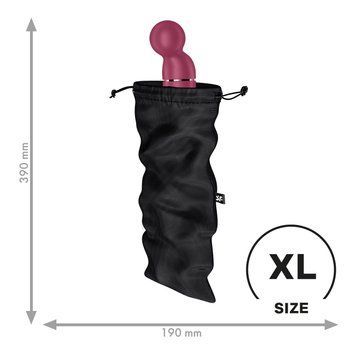 Мішечок для секс-іграшок Satisfyer Treasure Bag XL, чорний, на шнурку