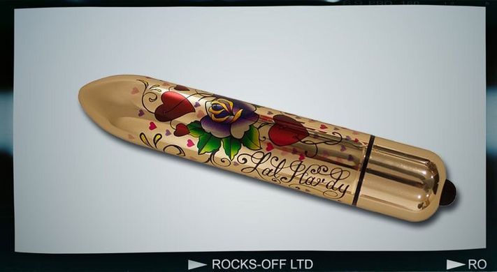 Вибратор Rocks Off RO-160mm TATTOO Hearts and Roses