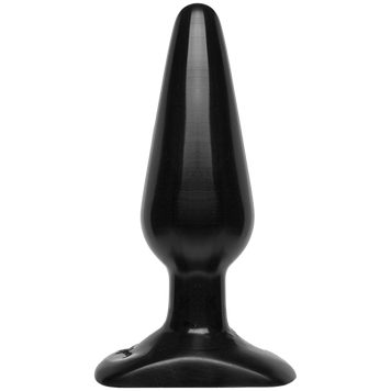 Анальна пробка Doc Johnson Smooth Classic Medium - Black, макс. діаметр 3,8 см