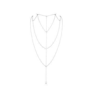 Ланцюжок для спини Bijoux Indiscrets Magnifique Back and Cleavage Chain - Silver, прикраса для тіла