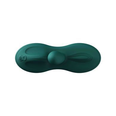 Sit-on-top смарт-вібратор Zalo &ndash; Flora Smart Vibrating Pad Turquoise Green, 9 моторів