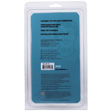 Анальна пробка Doc Johnson Smooth Classic Medium - Black, макс. діаметр 4,2 см