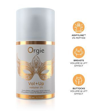 Крем з ефектом ліфтингу для грудей та сідниць Orgie &ndash; Vol + Up (50 мл), пептид Adifyline&trade;
