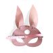 Кожаная маска Зайки Art of Sex - Bunny mask, цвет Розовый