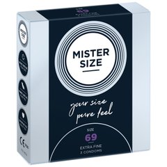 Презервативы Mister Size - pure feel - 69 (3 condoms), толщина 0,05 мм