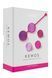 Вагінальні кульки Liebe Kewos &mdash; Cerise/Candy Violet, 5 кульок у комплекті, 15, 25, 35, 45 та 55 г
