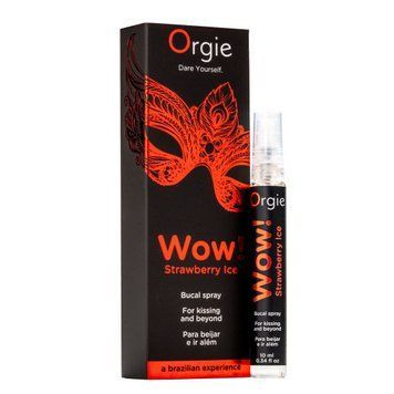 Спрей для орального сексу Orgie &ndash; Wow! Strawberry Ice (10 мл) з охолоджувальним ефектом