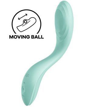 Вібратор із перлинною стимуляцією точки G Satisfyer Rrrolling Pleasure Mint