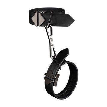 Фіксатори для рук та ніг LOCKINK Wristcuffs/Anklecuffs, чорні, натуральна шкіра