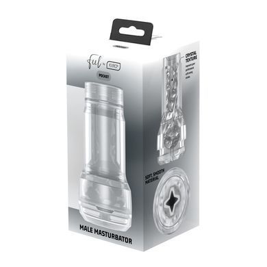 Мастурбатор Kiiroo Feel Pocket Crystal, сумісний з інтерактивною насадкою PowerBlow