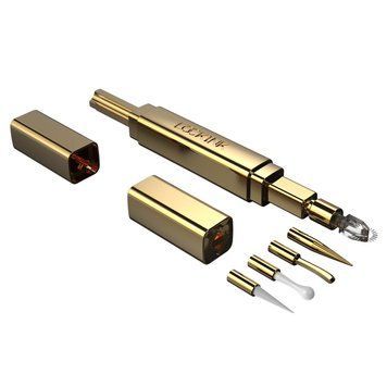 Тиклер зі змінними насадками LOCKINK 5-head Flirting Tickler, золотистий корпус, 5 наконечників