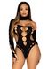 Безшовне боді на одне плече Leg Avenue Seamless thong back bodysuit, One Size, чорне