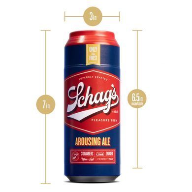 Мастурбатор &ndash; банка пива Blush Schag's Arousing Ale Masturbator &ndash; Frosted, самозмащуваний, вакуум