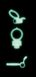 Ерекційне кільце Dorcel Power Clit White PHOSPHO з вібрацією, біле, світиться в темряві