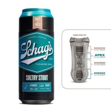 Мастурбатор &ndash; банка пива Blush Schag's &ndash; Sultry Stout Masturbator &ndash; Frosted, самозмащуваний, вакуум