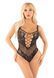 Боді зі стразами Leg Avenue Rhinestone Net and Lace Bodysuit One Size, Black