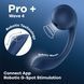 Смарт-стимулятор точки G + вакуумний стимулятор клітора Satisfyer Pro+ Wave 4 Connect App