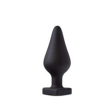 Анальна пробка Blush Temptasia &ndash; Fuck Me Anal Plug &ndash; Black, основа у вигляді сердечка