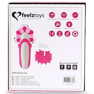 Стимулятор з імітацією оральних пестощів FeelzToys - Clitella Oral Clitoral Stimulator Pink
