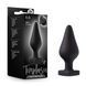 Анальна пробка Blush Temptasia &ndash; Fuck Me Anal Plug &ndash; Black, основа у вигляді сердечка