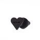 Анальна пробка Blush Temptasia &ndash; Fuck Me Anal Plug &ndash; Black, основа у вигляді сердечка