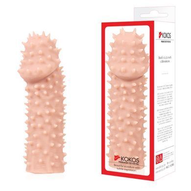 Насадка на член Kokos Extreme Sleeve ES.07 розмір M, потовщувальна, стимуляція точки G