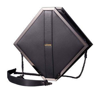 Сумка для секс-іграшок LOCKINK Mysterious Square Kink Bag, чорна, набір для бондажу в комплекті