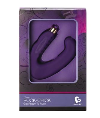 Стимулятор клитора и точки G Rocks Off Rock-Chick 7 Purple