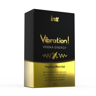 Жидкий вибратор Intt Vibration Vodka (15 мл), густой гель, очень вкусный, действует до 30 минут