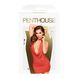 Мінісукня Penthouse - Heart Rob Red S/M, хомут, глибоке декольте, мініатюрні стрінги
