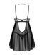 Бебі-дол Obsessive Donarella babydoll & thong, XL/2XL, мереживний ліф, чокер та стрінги в комплекті