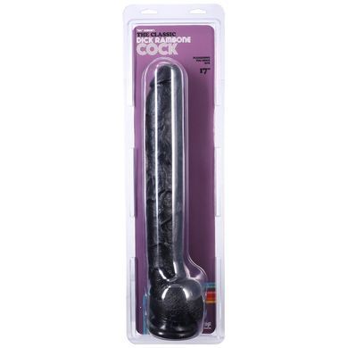 Фалоімітатор Doc Johnson Dick Rambone Cock Black, діаметр 6 см, довжина 42 см, ПВХ