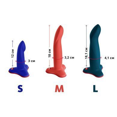 Фалоімітатор Fun Factory LIMBA FLEX S, синій, гнучкий, з ефектом пам&rsquo;яті, підходить для точки G