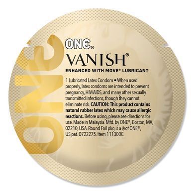 Набір презервативів ONE Vanish Hyperthin, 100 шт, ультратонкі, зі змазкою, паковання-тубус