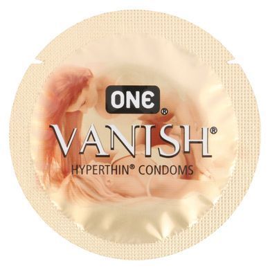 Набір презервативів ONE Vanish Hyperthin, 100 шт, ультратонкі, зі змазкою, паковання-тубус