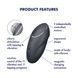Вібростимулятор-пульсатор Satisfyer Tap & Climax 1 Grey, ефект постукування пальцем, 2 мотори