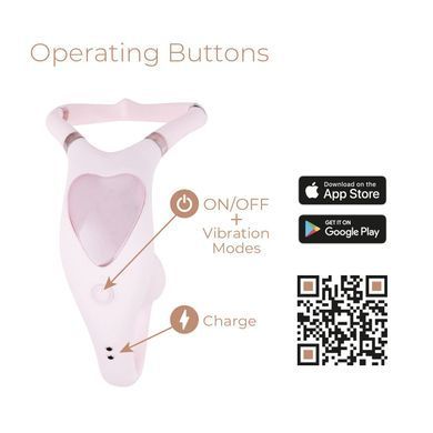 Смарт-вібратор для пар Adrien Lastic Venus + APP, подвійний, можна носити під одягом, 10 режимів