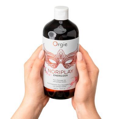 Гель для NURU-масажу Orgie &ndash; Noriplay Energizer (500 мл), екстракт гінкго білоба, захисне простирадло