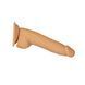 Фалоімітатор ADDICTION Dual Density Silicone Dildo Caramel 8&Prime;, присоска, діаметр 4,3 см, віброкуля