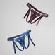 Трусики для страпона Strap-On-Me Harness Generous Aubergine, One Size, штучна шкіра, регульовані ремені, змінні кріплення для дилд