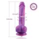 Фаллоимитатор 8.2″ с вибрацией для секс-машин Hismith Purple Silicone Dildo with Vibe, KlicLok