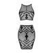 Еротичний напівпрозорий комплект Obsessive K101 top & skirt S/M/L, топ, спідниця