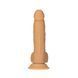 Фалоімітатор ADDICTION Dual Density Silicone Dildo Caramel 8&Prime;, присоска, діаметр 4,3 см, віброкуля
